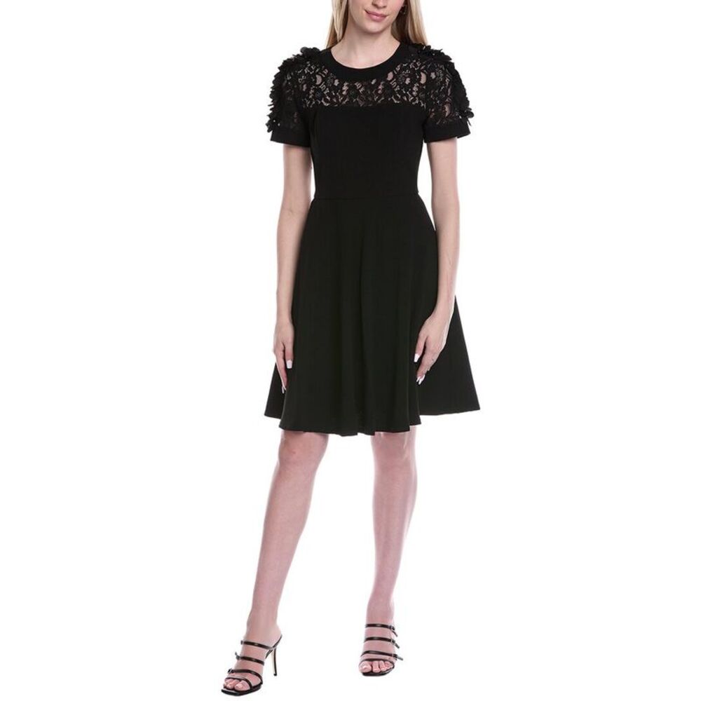 Shani Womens Crepe Sheath Dress